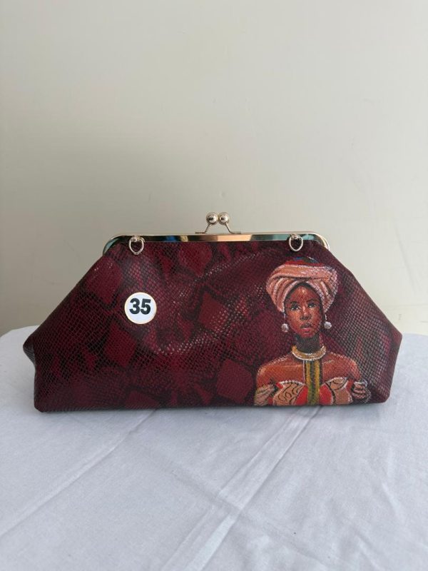 Burgundy Clutch (18x10)