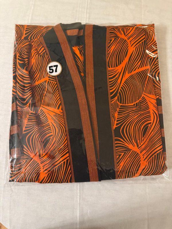 Orange & Black Kimono