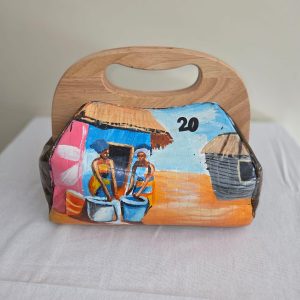 wooden handle bag Wooden Handle Bag